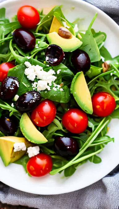 salat is avokado,tomatov, rukkoli, maslin