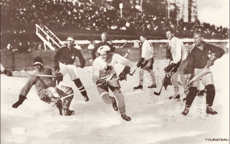 Первый хоккейный матч в Монреале 