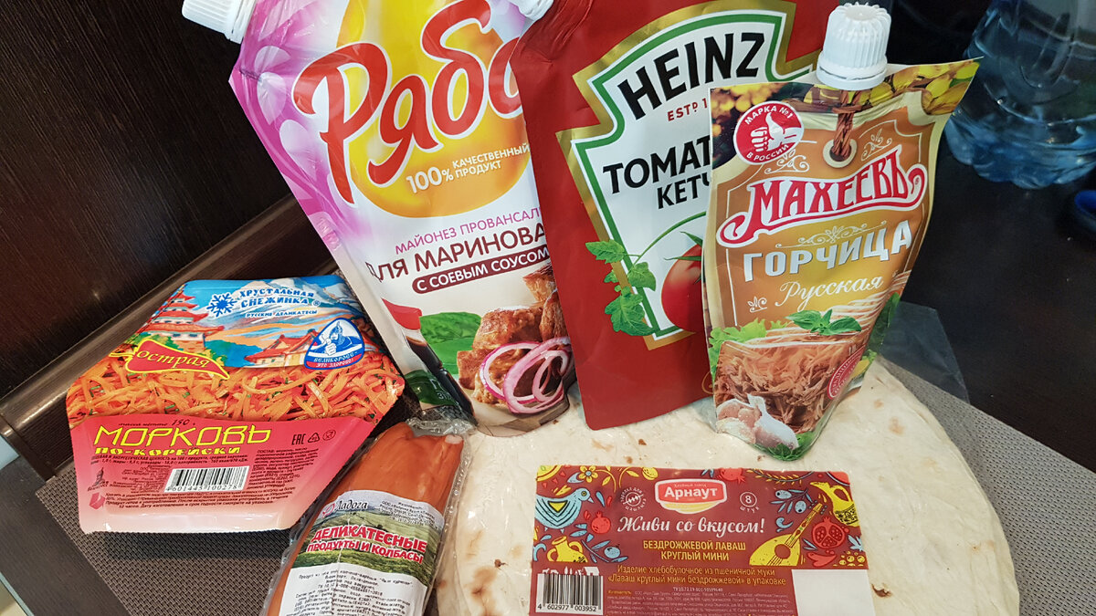 Ингредиенты для шавермы