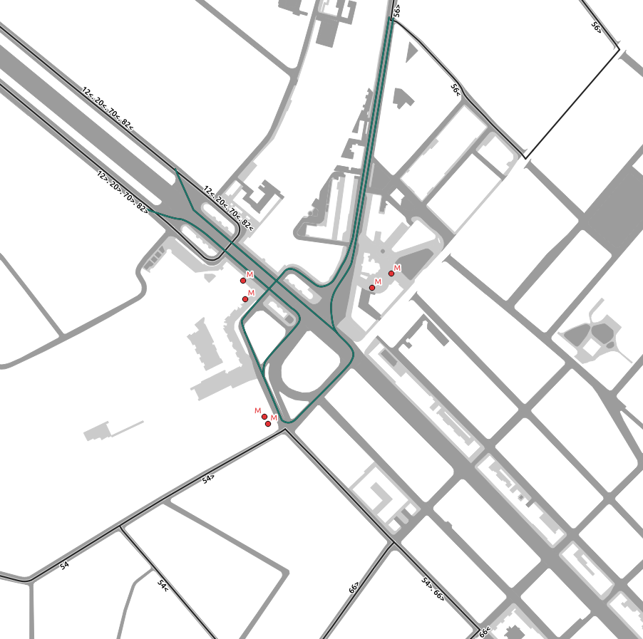 Предположительная схема. Картографические данные: Openstreetmap