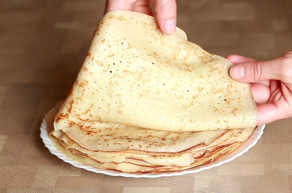 Тесто для блинчиков тонких