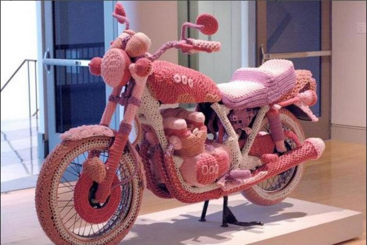 Вязаный мотоцикл