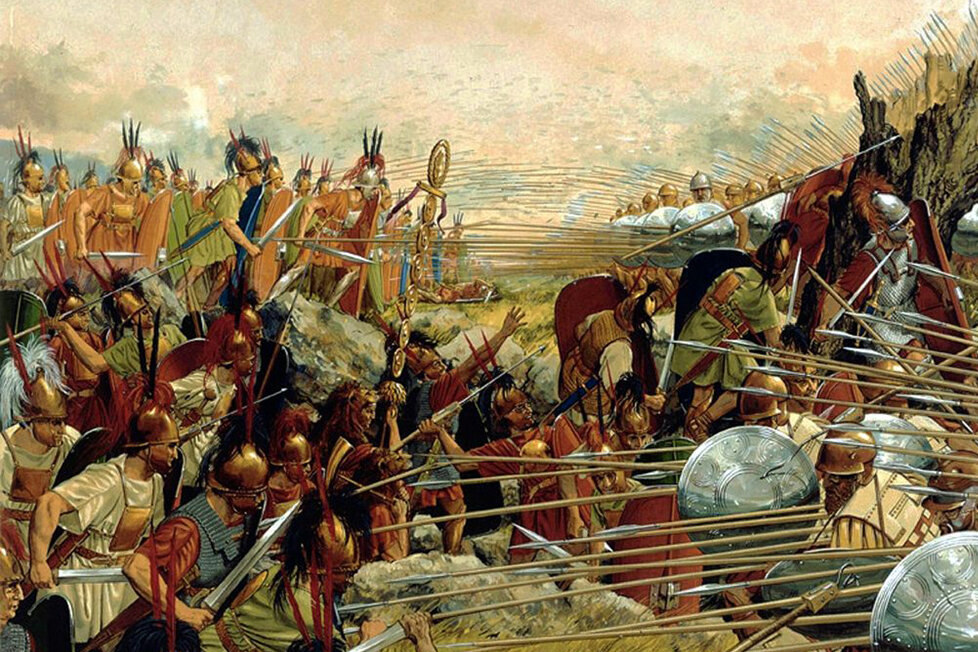 Как перед боем строилась македонская фаланга