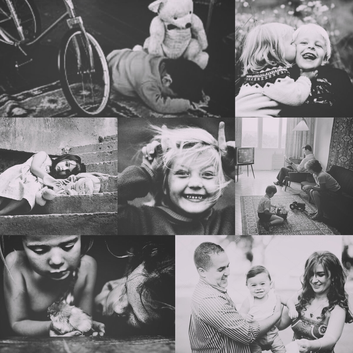 открытки в советском стиле. советское детство.