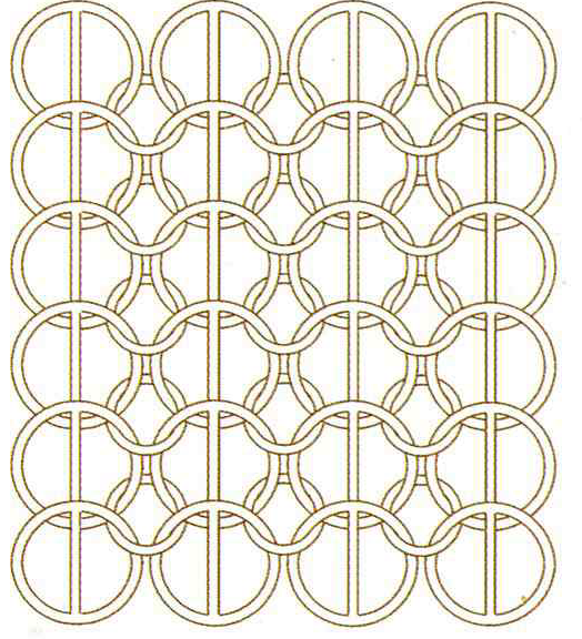 Чисто индийский способ плетения. Иллюстрация из книги К. Носова "Традиционное оружие Индии".