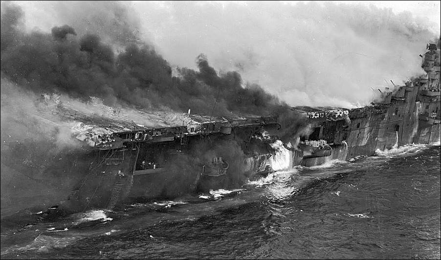 Американские авианосцы против японских пикировщиков | МЕСТА, НЕ СТОЛЬ ...