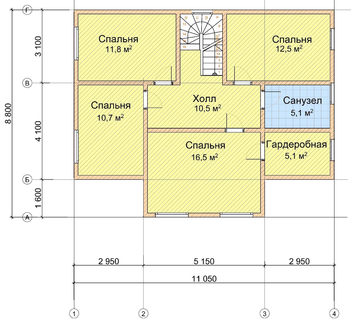 Небольшой, но вместительный дом 8,8 х 11 м, из СИП-панелей, с мансардой, площадью 149 кв.м. ??