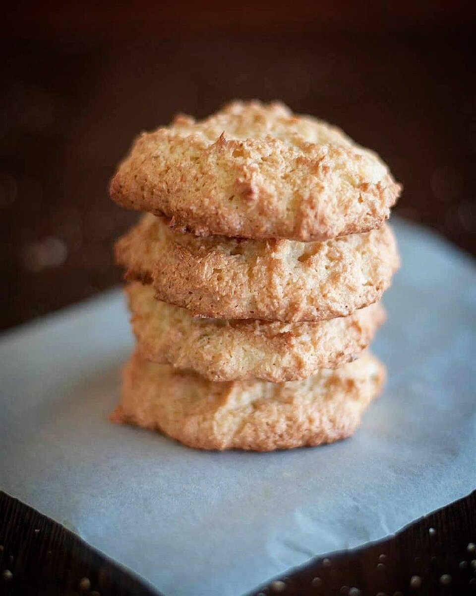 Ещё один простой рецепт кокосового печенья без глютена, лактозы