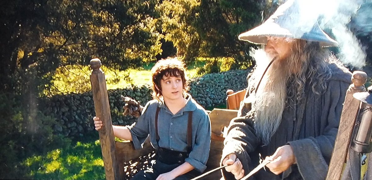 Элайджа Вуд и Иэн Маккеллен. Кадр из «Властелина колец» 