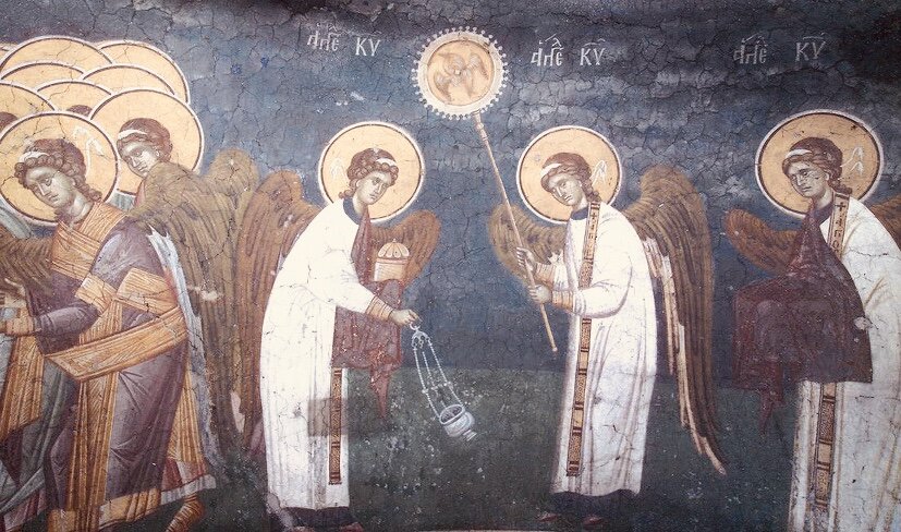 Византийская фреска.XIVв.