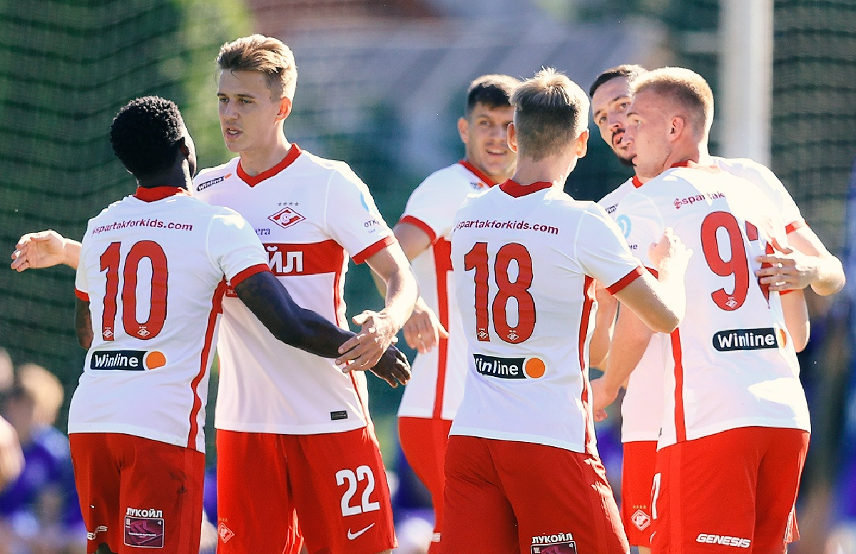 Квинси Промес (слева) стал героем матча "Спартак" - "Балтика". Фото: ФК "Спартак"