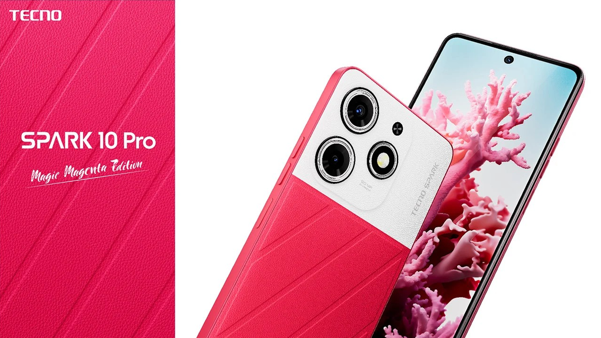 Представлен уникальный смартфон со сверкающей крышкой из кожи - Tecno Spark  10 Pro Magic Magenta Edition🔥🔥 | FenShop-Полезные и Не очень | Дзен