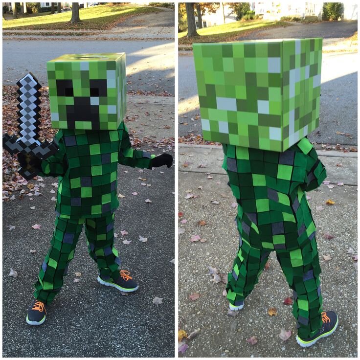 Крипер из бумаги: Minecraft Creeper