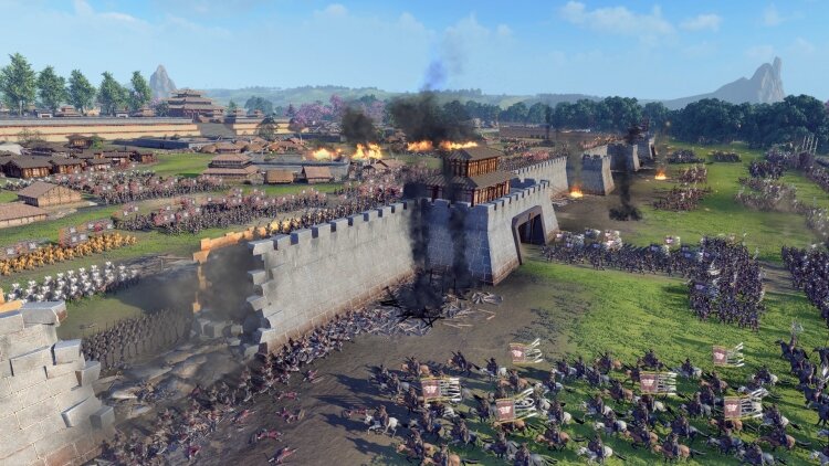 Взятие города китайскими войсками (Изображение из Total War: Three Kingdoms) https://3dnews.ru/986557 