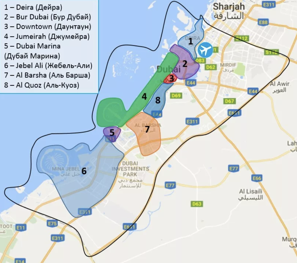Отели дубай на карте. Районы Дубая на карте с достопримечательностями. Дубай Молл на карте Дубая. Центр Дубая на карте.