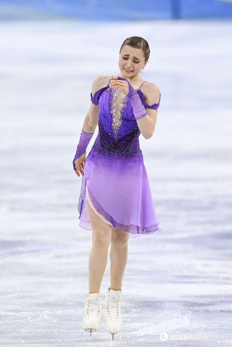 Камила Валиева после КП. Фото взято: news.obozrevatel.com