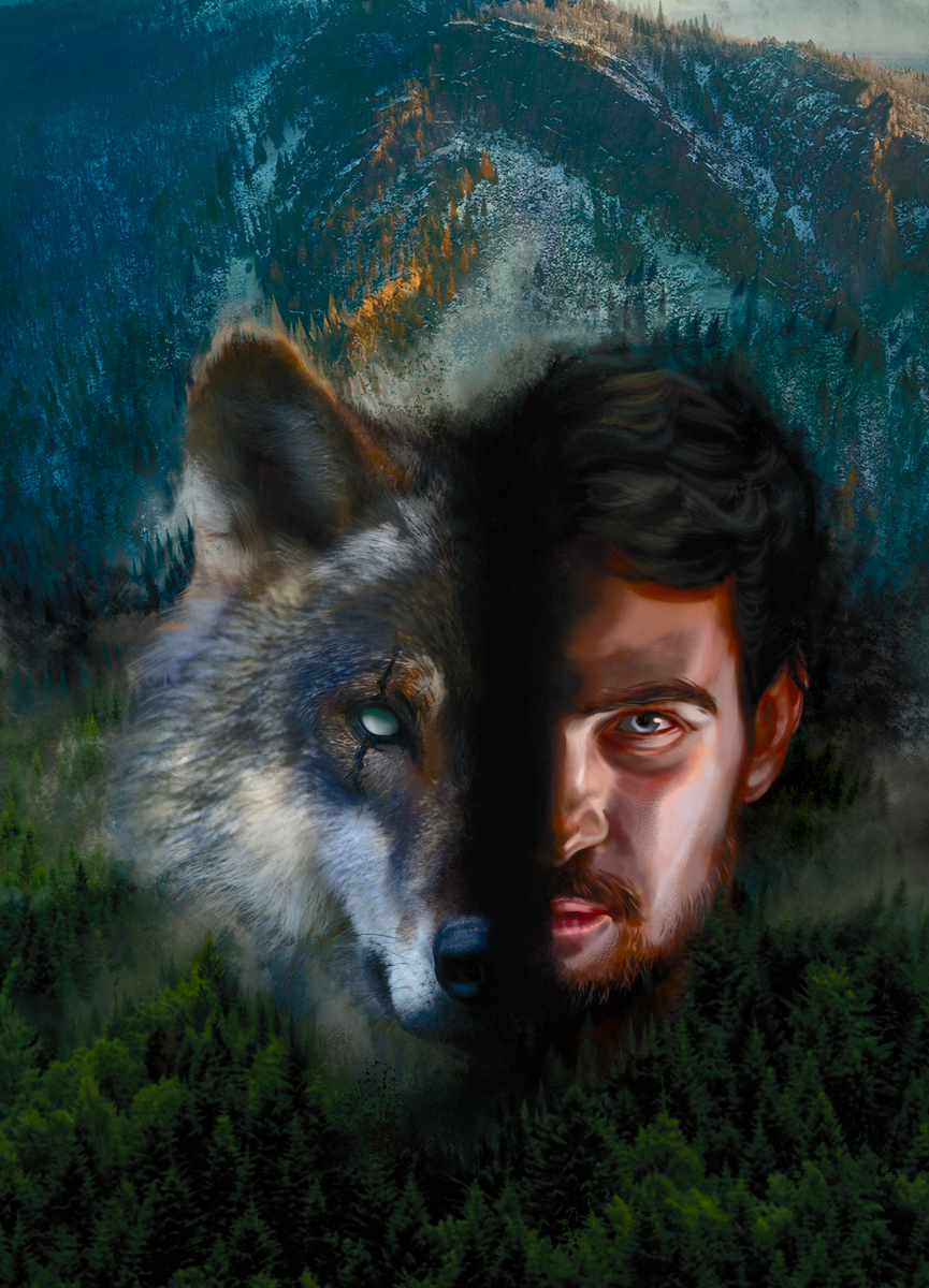 Иллюстрация после первой прорисовки 