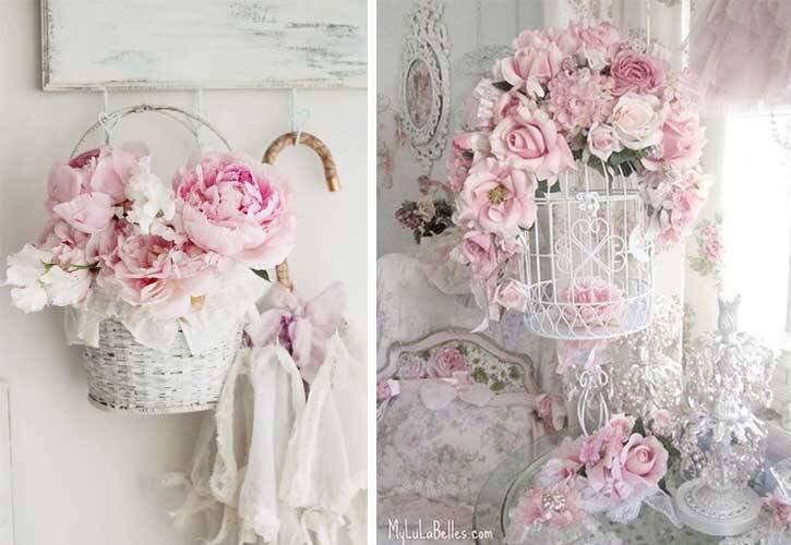Цветочные композиции в стиле "шебби-шик"