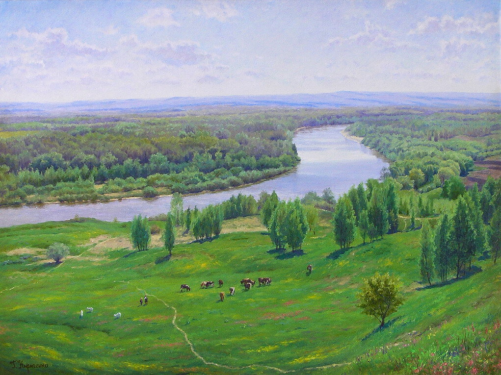 Весенние просторы 60х80