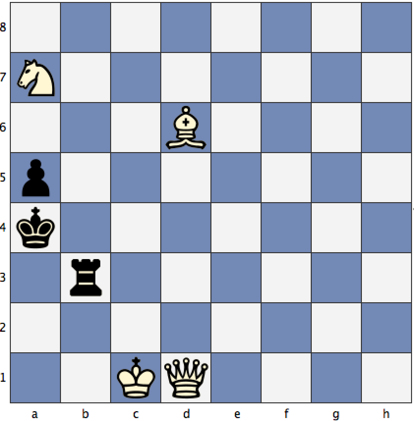 Белые начинают и ставят мат в два хода