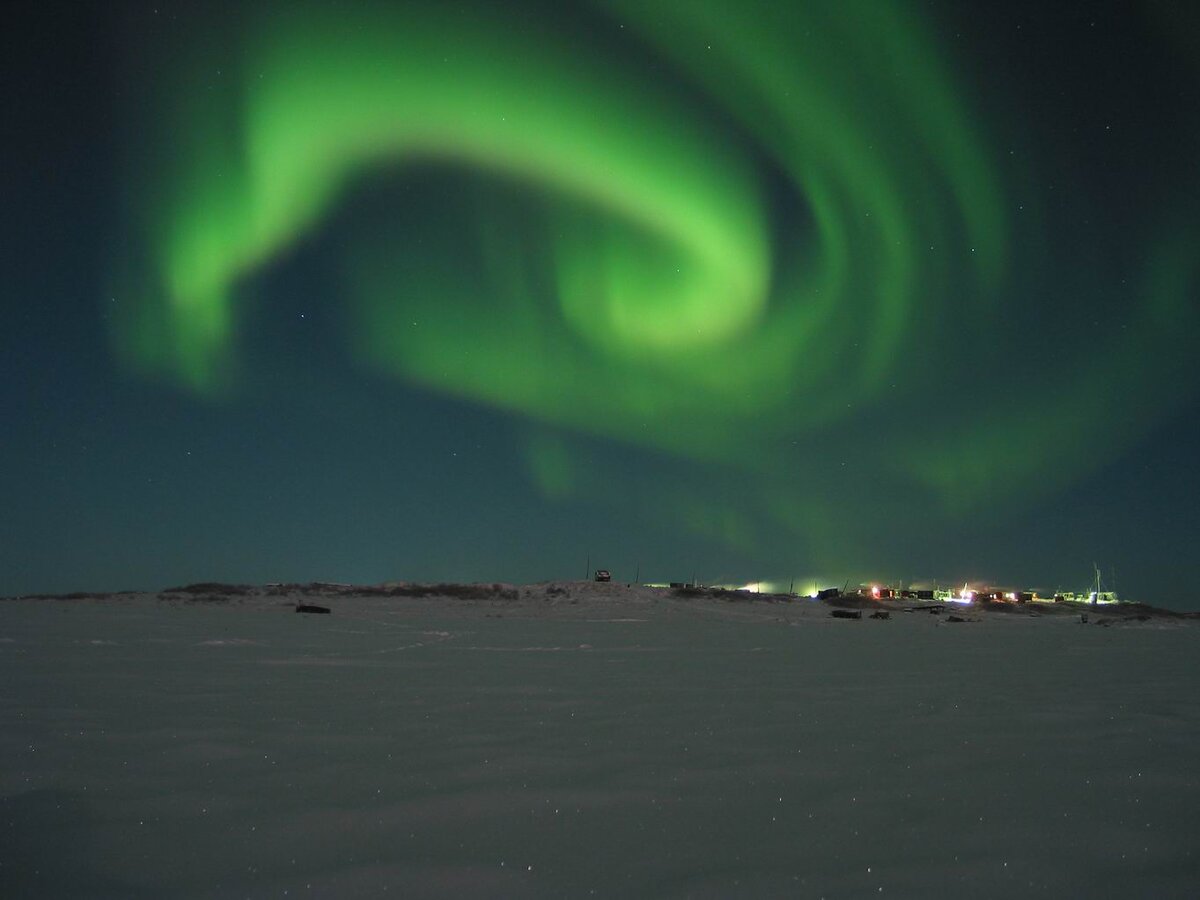 Полярная ночь в Мурманске