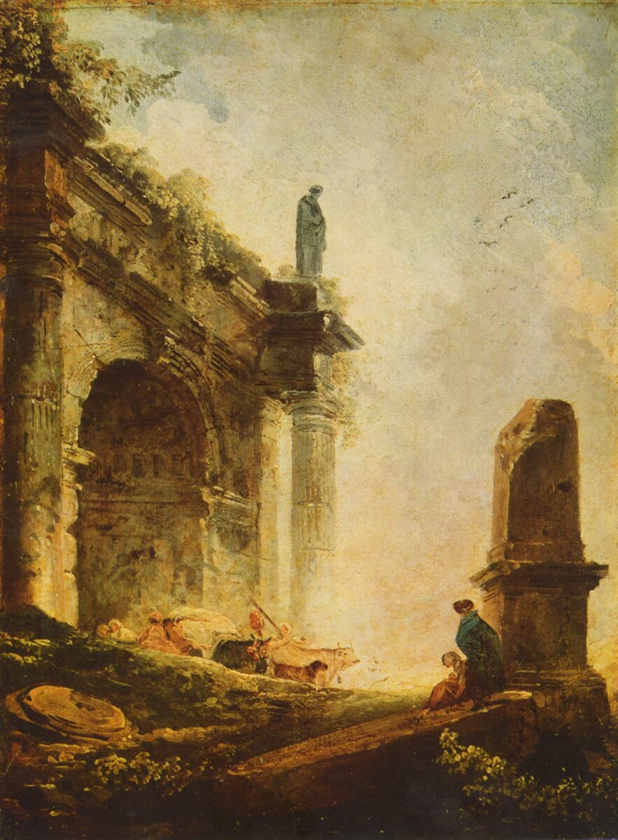 Ю. Робер. Античные руины. Ок. 1760 г.