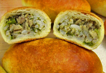 Пирожки с рыбой получаются очень соными