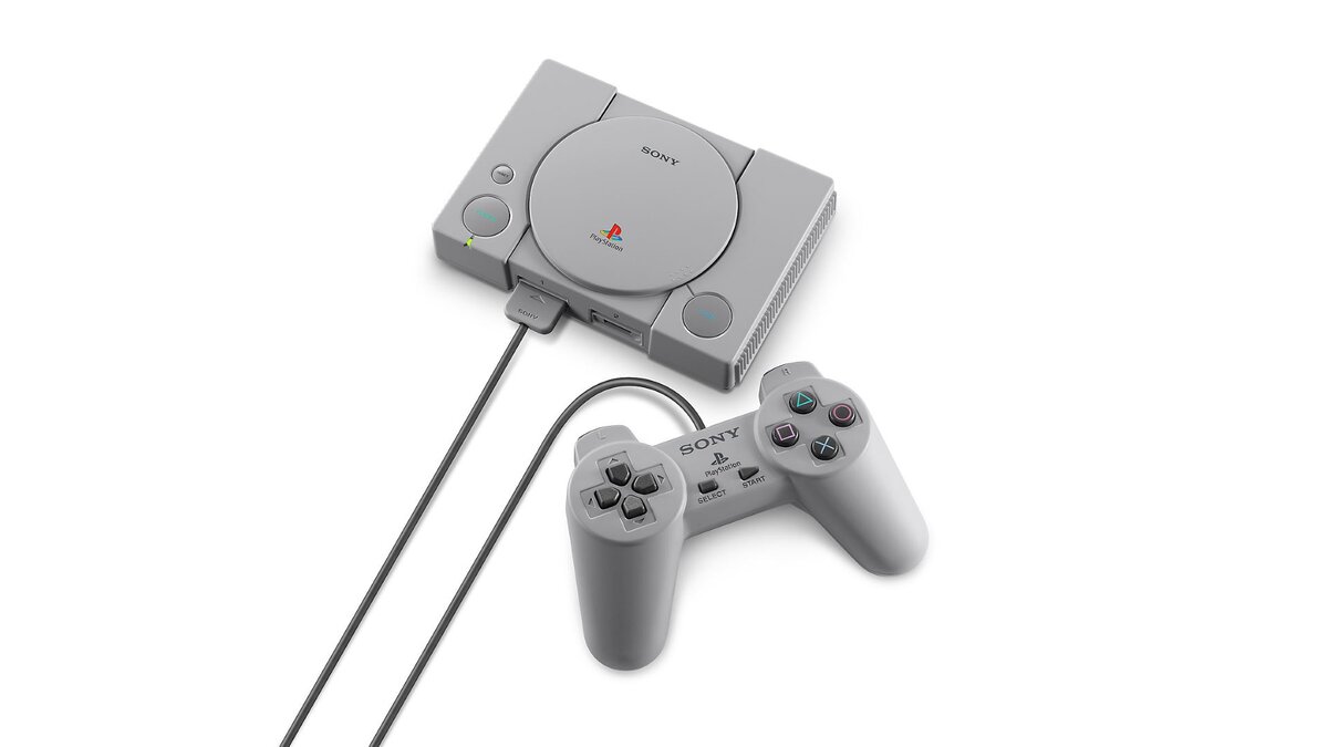 PlayStation Classic комплектуется двумя контроллерами на манер классических от PlayStation 1. 