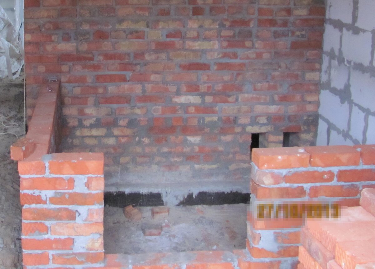 Перегородка санузла из кирпича