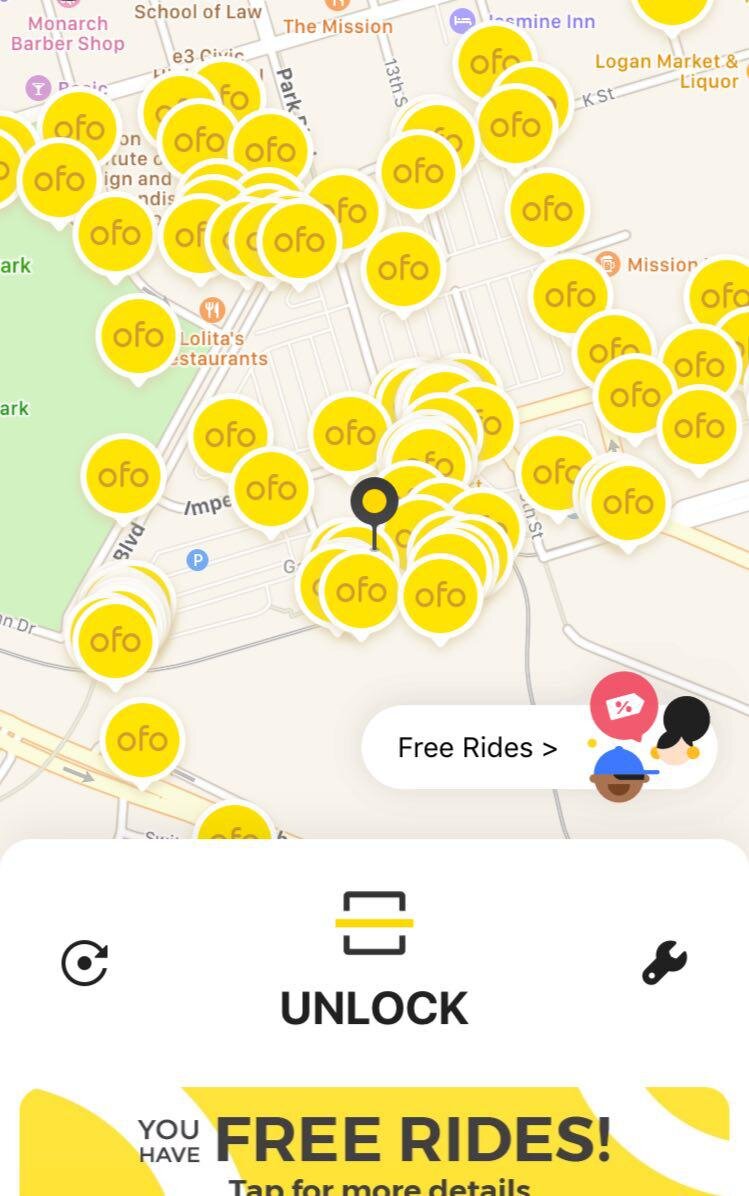 расположение велосипедов вблизи меня