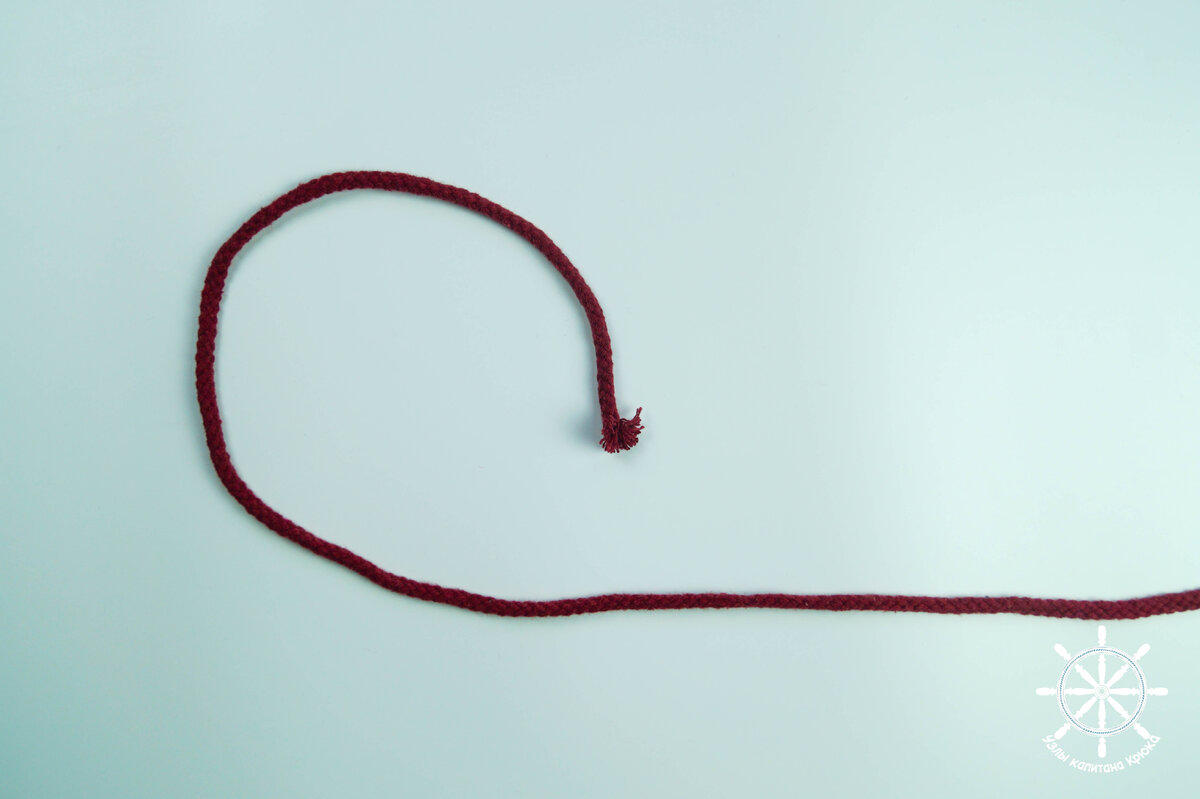 Как вязать жилковую петлю - шаг 1