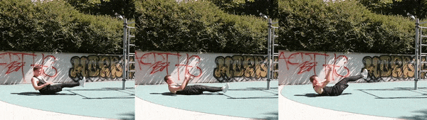  5-е упражнение: Пресс © Deutschen Russian