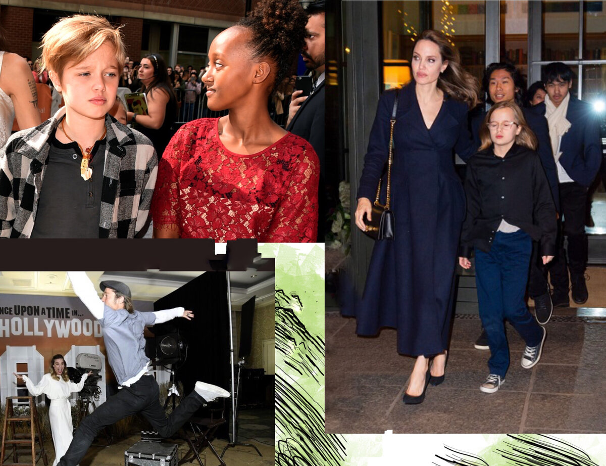 Пока Анджелина снимается в новом фильме,дети перебрались к папе Питту