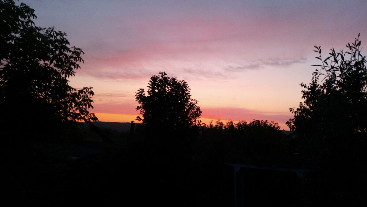 Красивый закат в Короче. Для меня это шикарная природа 