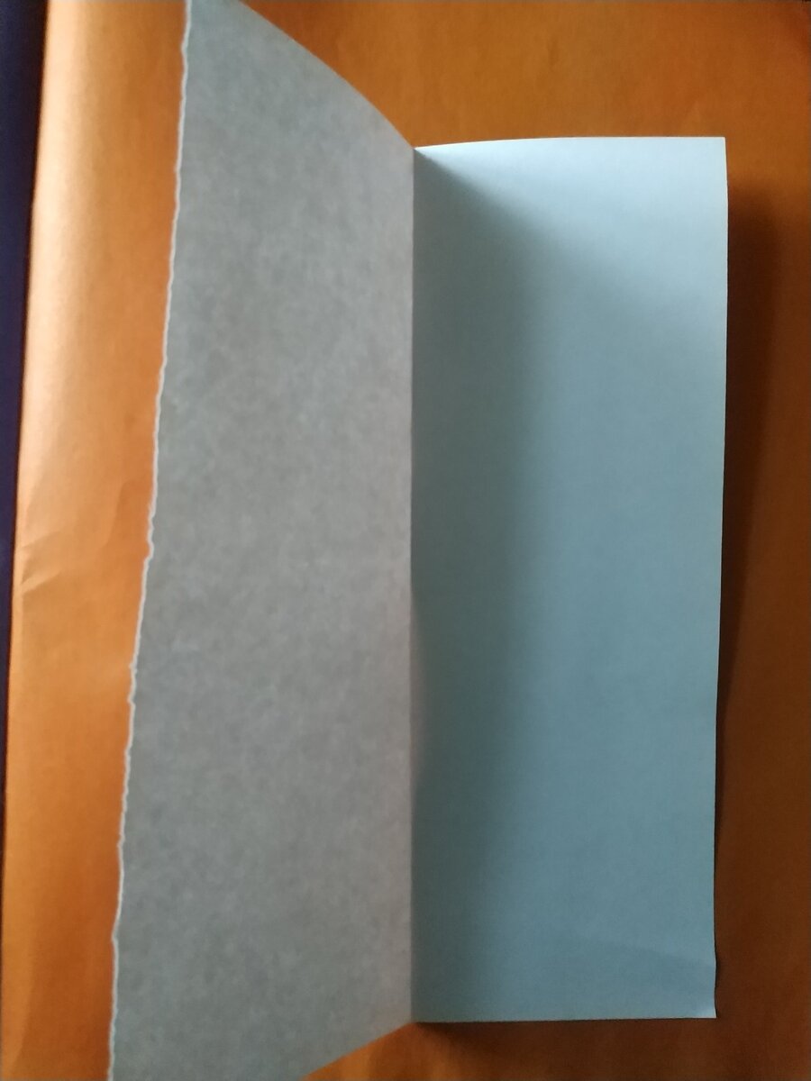 Сгибаем лист пополам