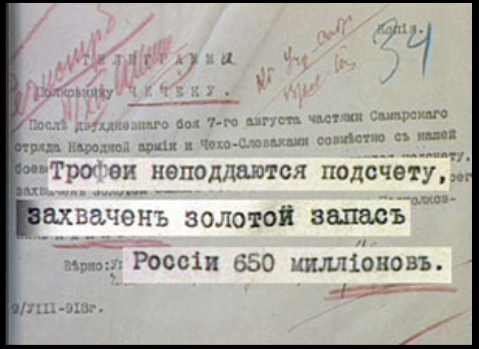 Телеграмма Каппеля после захвата Казани