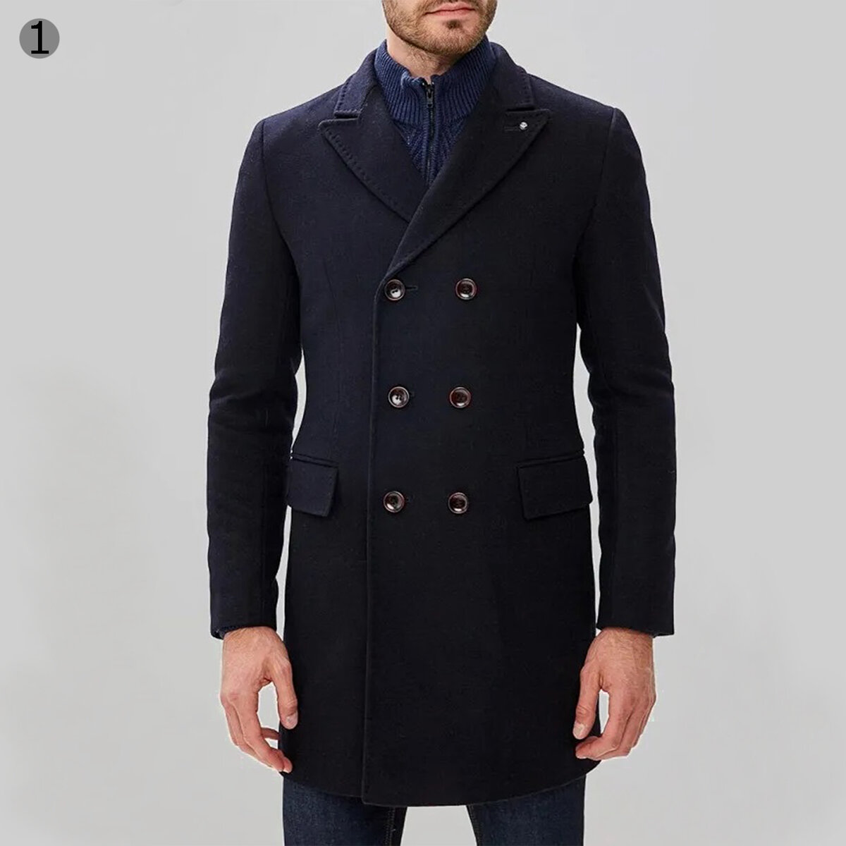 Низкое мужское пальто