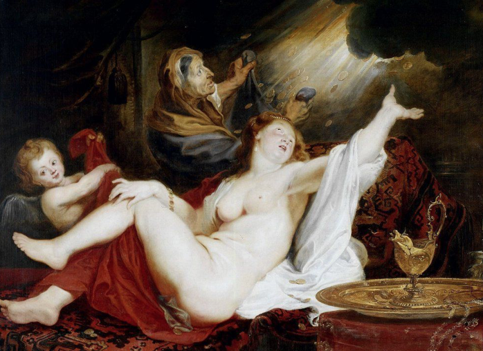 Питер Пауль Рубенс "Даная и золотой дождь"