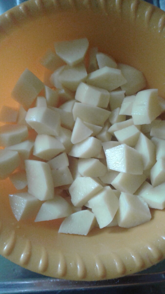 Я режу картофель такими дольками