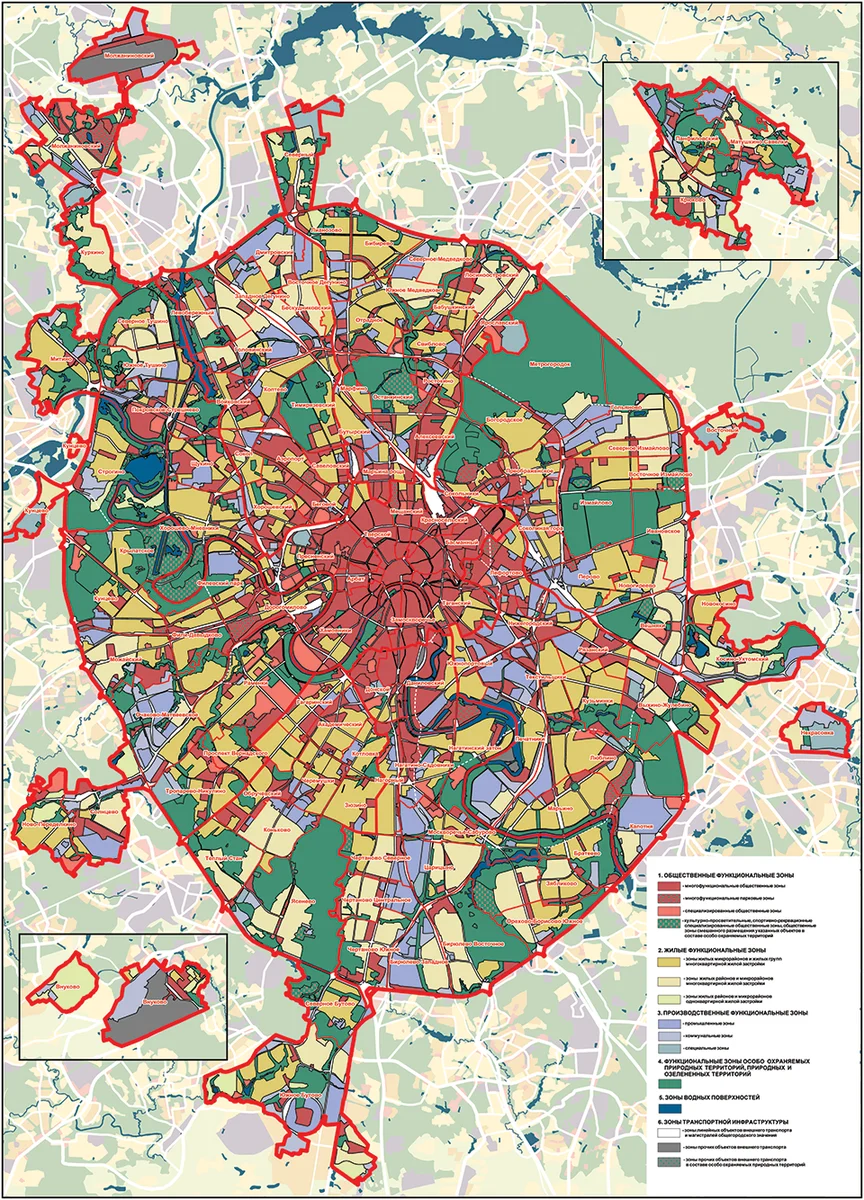 План расширения москвы до 2025 года схема официальный сайт