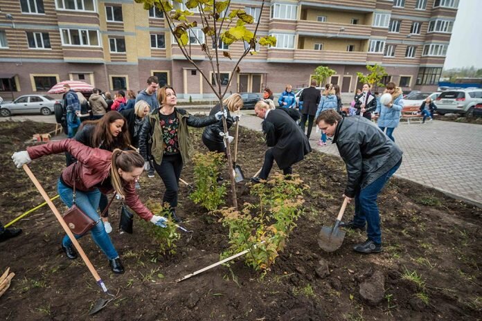 Праздник древонасаждения в ЖК «Екатерининский»