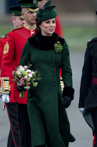 Герцогиня на параде в честь Дня Св. Патрика, 17 марта 2018 года