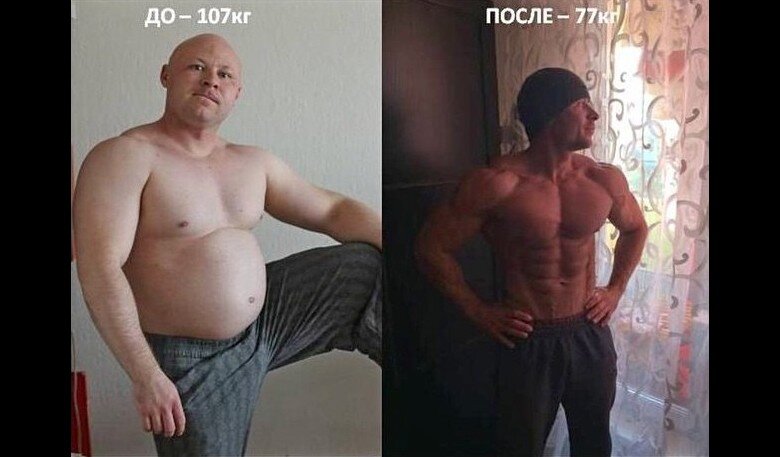 Из толстяка в качка