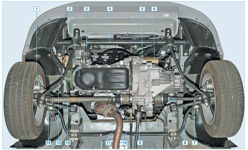 Передняя подвеска Lada Priora / ВАЗ 2170 / 2171 / 2172 / 2173 с 2007 года