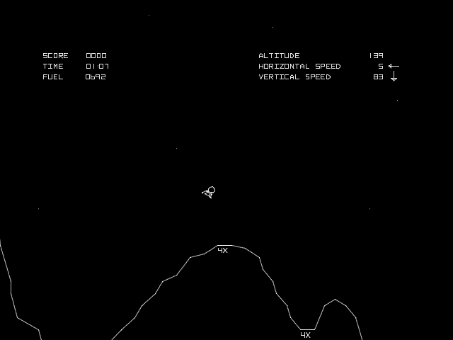 Игровой Процесс Lunar Lander