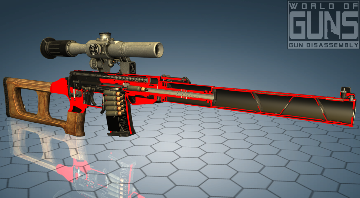 ВСС "Винторез". Режим разрезов