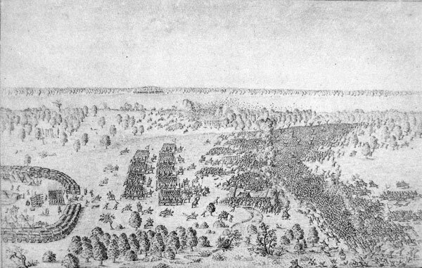 Малюнак 1 — Бітва пад Лоевам 31 ліпеня 1649 г. (Dreścik, J. J. Kampanie wojsk Wielkiego Księstwa Litewskiego)