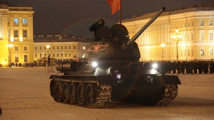 Репетиция парада 27 января на Дворцовой площади Петербурга. Фото "Мойка78" 