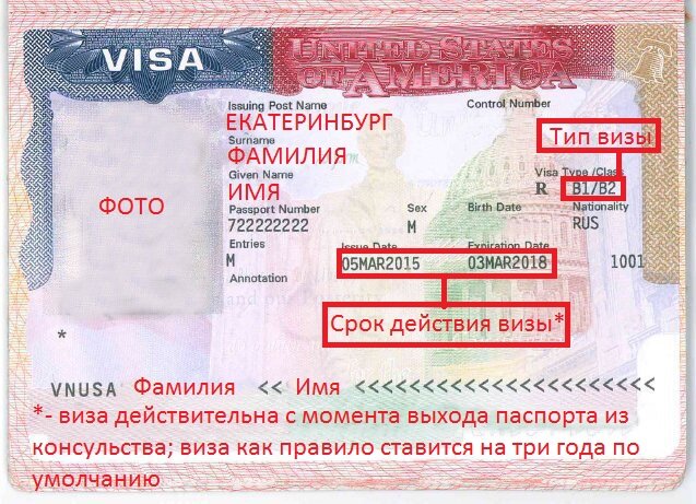 Повторная виза в США