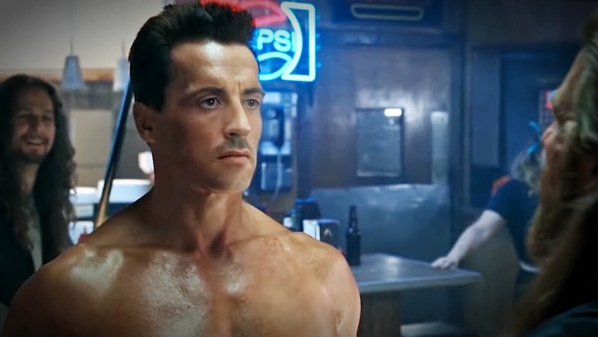 Кадр из фильма Терминатор 2 с лицом Сильвестра Сталлоне [DeepFake]